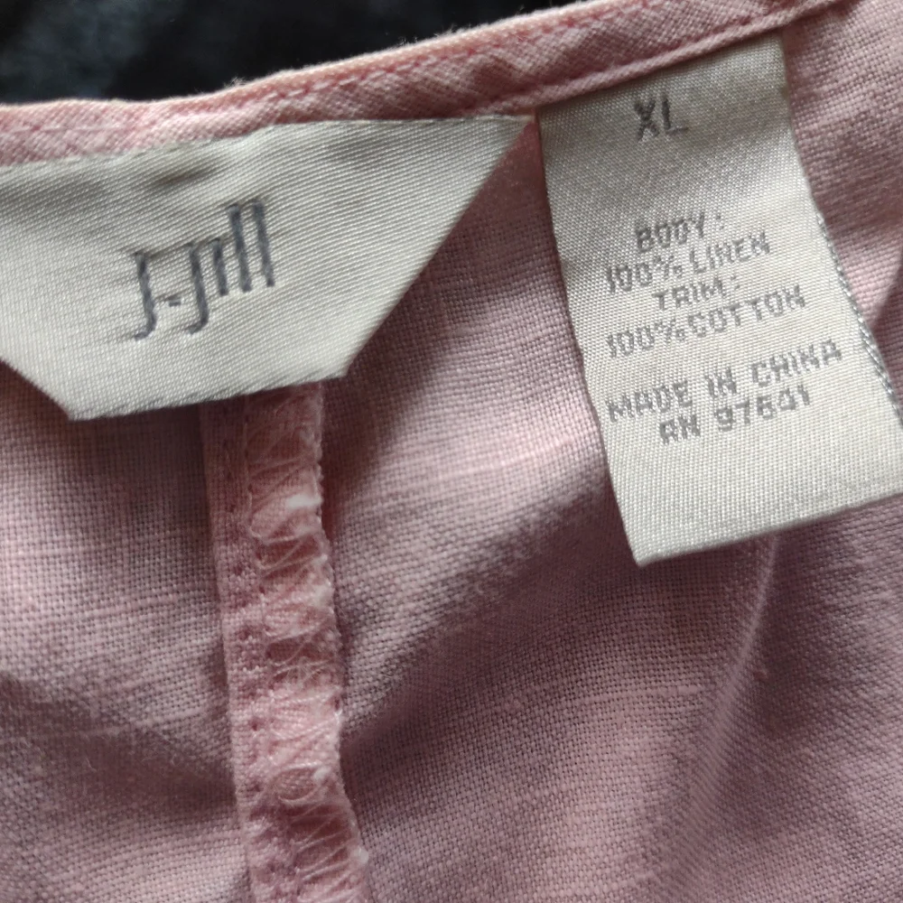 J Jill Women's Pink Linen Sleeveless Tank Top - Picture 8 of 10